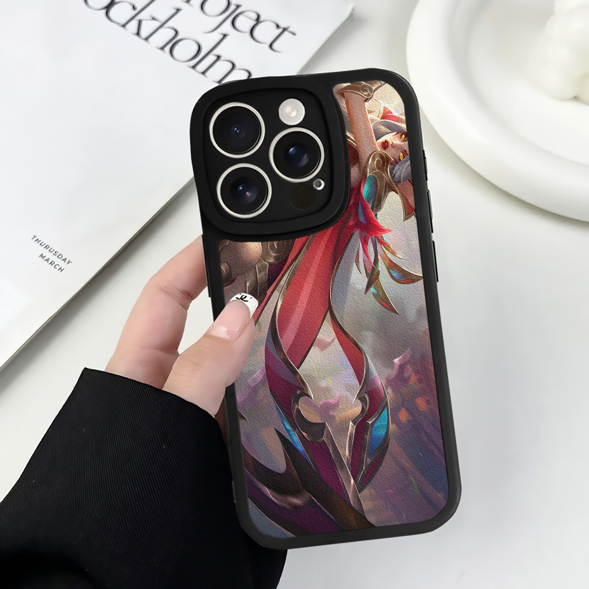 リーグ・オブ・レジェンド League of Legends LOL 【iPhone 16シリーズ対応】シリコンスマホケース（レザー調） 材質：シリコン